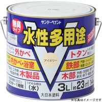 サンデーペイント 水性多用途 ライトグレー 3L