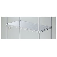 店研創意(ストア・エキスプレス) ワイヤーラック スチール棚用透明シート D45.7cm用 幅151.4cm用