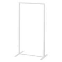 店研創意(ストア・エキスプレス) 卓上・フロア兼用ハンガーラック 角パイプ W45cm ホワイト