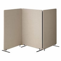 店研創意(ストア・エキスプレス) 吸音パーテ 3連ベージュ