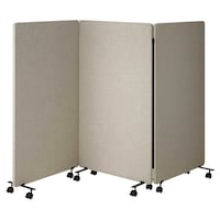 店研創意(ストア・エキスプレス) 吸音パーテ 3連ベージュ