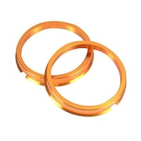 協永産業 ハブセットリックリング 73mm/54mm ツバ付 アルミ製/ゴールド 2pc