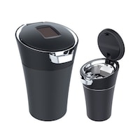 セイワ(ペット) 車内用品 灰皿 ソーラーアッシュ ワンプッシュ(ドリンクホルダータイプ) ソーラー充電 LEDライト付き