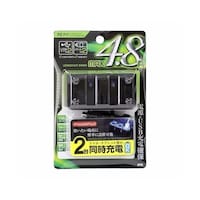 槌屋ヤック リングライトソケット ツイン+2口USB 4.8A