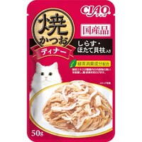 いなばペットフード CIAO 焼かつおディナー しらす・ほたて貝柱入り 50g
