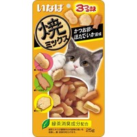 いなばペットフード 焼ミックス3つの味かつお節・ほたて・いか風味 25g