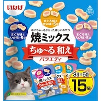 いなばペットフード 焼ミックスちゅーる和え バラエティ 10g×15袋