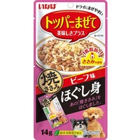 いなばペットフード 焼ささみほぐし身 ビーフ味 14g