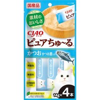 いなばペットフード CIAO ピュアちゅーる かつお かつお節入り 14g×4P