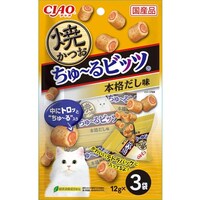 いなばペットフード CIAO 焼かつおちゅーるビッツ 本格だし味 12g×3袋