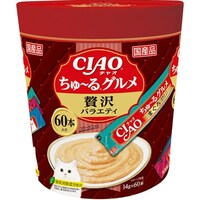 いなばペットフード CIAO ちゅーるグルメ 贅沢バラエティ 60本入り