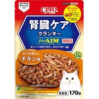 いなばペットフード CIAO 腎臓ケアクランキー かつお節入り チキン味 170g
