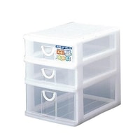 サンコープラスチック レターケース 幅25.2×奥行35×高さ32.4cm A4 3段 浅型2段 深型1段 収納ケース ※2個以上から注文可能(販売価格は1個単位の価格)