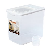 サンコープラスチック 米びつ お米ケース 10kg ホワイト ※3個以上から注文可能(販売価格は1個単位の価格)