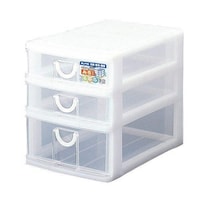 サンコープラスチック レターケース 幅18.2×奥行26.5×高さ21.8cm A5 3段 浅型2段 深型1段 収納ケース ※3個以上から注文可能(販売価格は1個単位の価格)