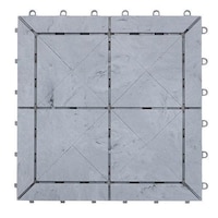 YAMAZAKI ジョイントタイル ストーン調 石目ユニット 本体 30x30cm 1枚 ライトグレー ※7個以上から注文可能(販売価格は1個単位の価格)