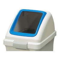 YAMAZAKI 分別ゴミ箱 角穴蓋 丸穴蓋 リサイクルトラッシュECO70専用 もえないごみ