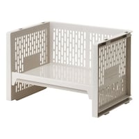 サンコープラスチック ラック M 幅36.3×奥行24.8×高さ24.8cm eラック 調味料ラック ベージュ ※3個以上から注文可能(販売価格は1個単位の価格)