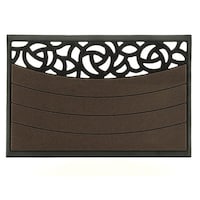 リッチェル 玄関マット 屋外 スクエア ローズ M 90×60cm