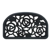 リッチェル 玄関マット 屋外 ラバーマット ローズ柄 SS ※2個以上から注文可能(販売価格は1個単位の価格)