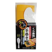 小久保工業所 巻きす しゃもじ 我が家はお寿司屋さん わいわい手巻き オレンジ オレンジ ※8個以上から注文可能(販売価格は1個単位の価格)