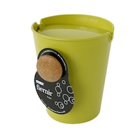 八幡化成 ゴミ箱 1L フェニール S ふた付き グリーン ※4個以上から注文可能(販売価格は1個単位の価格)