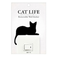東洋ケース ウォールステッカー 壁紙シール 猫 寝そべり CAT LIFE ※4個以上から注文可能(販売価格は1個単位の価格)