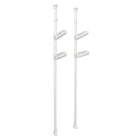 平安伸銅 室内物干し つっぱり式 物干しポール 室内竿受け 2段 洗濯物干し 突っ張り 室内干し つっぱり 室内 部屋干し 物干し