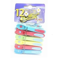 洗濯ピンチ 洗濯バサミ Laguelle 花柄ピンチ 5色アソート 12個入 ※4個以上から注文可能(販売価格は1個単位の価格)