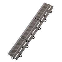 YAMAZAKI 石目ユニット用 ジョイント パーツ フチ駒 メス型 ストーン調 ダークグレー ※17個以上から注文可能(販売価格は1個単位の価格)