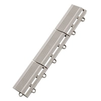 YAMAZAKI 石目ユニット用 ジョイント パーツ フチ駒 メス型 ストーン調 ライトグレー ※17個以上から注文可能(販売価格は1個単位の価格)