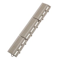 YAMAZAKI 石目ユニット用 ジョイント パーツ フチ駒 オス型 ストーン調 ストーングレー ※17個以上から注文可能(販売価格は1個単位の価格)