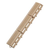 YAMAZAKI 石目ユニット用 ジョイント パーツ フチ駒 オス型 ストーン調 サンドベージュ ※17個以上から注文可能(販売価格は1個単位の価格)