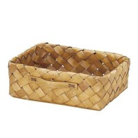 ちどり産業 バスケット カラーボックス対応 浅型 ハーフ ウッドチップ 幅36×奥行26×高さ12cm ※2個以上から注文可能(販売価格は1個単位の価格)