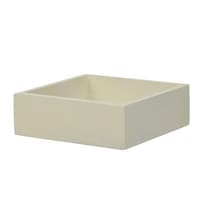 ちどり産業 小物収納 チェリーウッド デスクトップ S 18×18cm アイボリー ※3個以上から注文可能(販売価格は1個単位の価格)