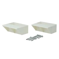 平安伸銅 棚受 シングル LABRICO ラブリコ DIY パーツ 2×4材 棚 ラック 同色1セット オフホワイト ※3個以上から注文可能(販売価格は1個単位の価格)