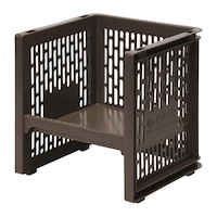 サンコープラスチック ラック SS 幅24×奥行22×高さ24.8cm eラック 調味料ラック ブラウン ※4個以上から注文可能(販売価格は1個単位の価格)