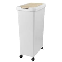 サンコープラスチック ゴミ箱 キッチン スリムプッシュ 30L キャスター付き ライトベージュ ※2個以上から注文可能(販売価格は1個単位の価格)