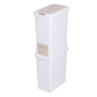 サンコープラスチック ゴミ箱 47.5L 分別 二段 ダストボックスファイン スリム