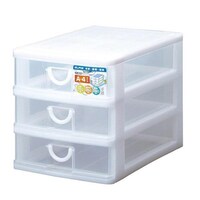 サンコープラスチック レターケース 幅25.2×奥行35×高さ28cm A4 3段 浅型 収納ケース ※2個以上から注文可能(販売価格は1個単位の価格)