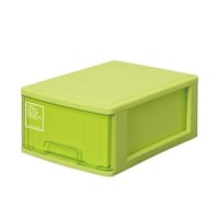 サンコープラスチック レターケース A4 幅26×奥行35×高さ15cm 深型 1段 収納ケース グリーン ※3個以上から注文可能(販売価格は1個単位の価格)