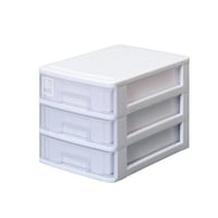 サンコープラスチック レターケース A5 幅19×奥行27×高さ19cm 3段 収納ケース ホワイト ※3個以上から注文可能(販売価格は1個単位の価格)