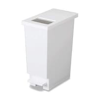 新輝合成 ゴミ箱 20L ユニード プッシュ&ペダル ホワイト ※2個以上から注文可能(販売価格は1個単位の価格)