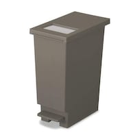 新輝合成 ゴミ箱 20L ユニード プッシュ&ペダル ブラウン ※2個以上から注文可能(販売価格は1個単位の価格)
