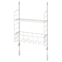 平安伸銅 突っ張りラック SPLUCE スリムポールラック メッシュSET M 幅39.5cm 高さ70から105cm