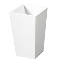 新輝合成 ゴミ箱 5.5L 角型 ふた付き ユニード カクス ホワイト ※4個以上から注文可能(販売価格は1個単位の価格)