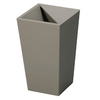 新輝合成 ゴミ箱 5.5L 角型 ふた付き ユニード カクス ブラウン ※4個以上から注文可能(販売価格は1個単位の価格)