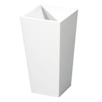 新輝合成 ゴミ箱 9L 角型 ふた付き ユニード カクス ホワイト ※3個以上から注文可能(販売価格は1個単位の価格)