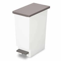 新輝合成 ゴミ箱 20L スリムペダル ふた付き ブラウン ※2個以上から注文可能(販売価格は1個単位の価格)