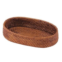 ちどり産業 バスケット 収納 コウ 丸型 約幅24×奥行15×高さ5cm